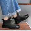 Fashion Summer Men's Ankle Rain Boots Outdoor Casual Men Hiking Fishing Water Shoes Non-slip Chef Work Boot Mans Waterproof Footwear