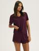 Canti Esotiq Women' Short-sleeved Pajamas | Plum DEPOSIT