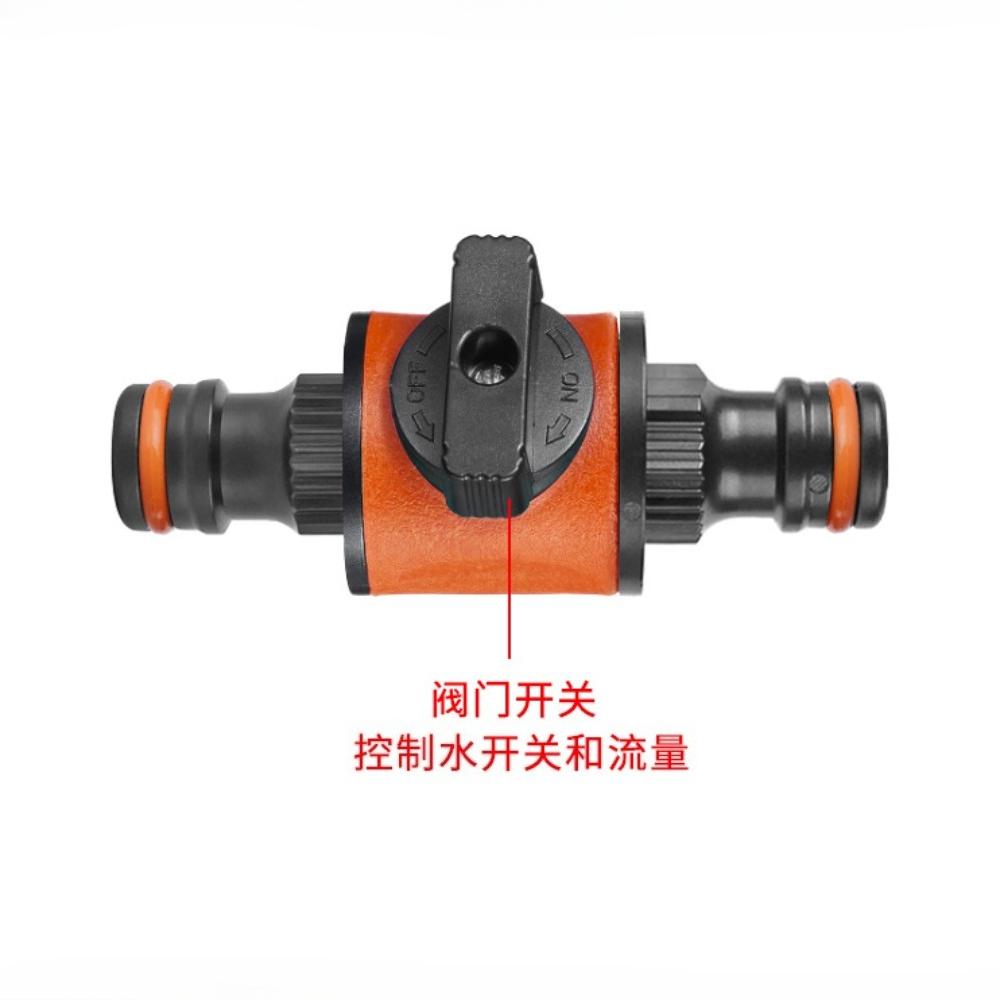 1PC 16MM Equal Garden Hose Shut Off Valve Fitting Plastic Tubing Tap Adapter Quick Joint for Watering Irrigation Car Wash