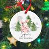 Personalized First Christmas Ornament for Baby Custom Keepsake Christmas Ornament New Baby Gifts Christmas Tree Decor Xmas Gifts