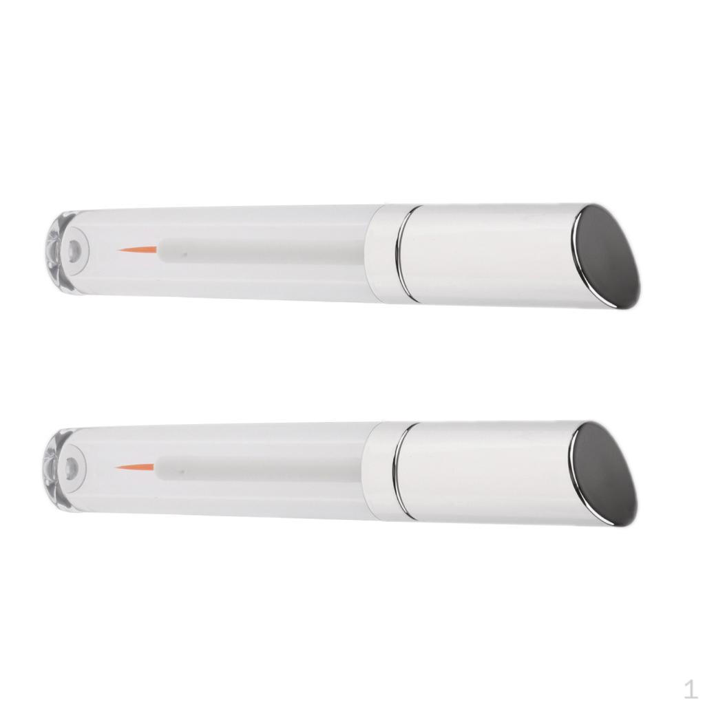 2pcs 5ml Refillable Empty Clear Acrylic Vials Tube /Mascara/ Liquid Bottle Container With Brush -