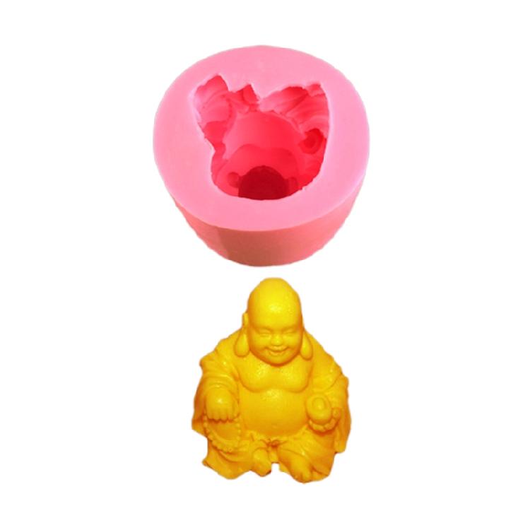 Maitreya Statue Candle Mold Multifunction Crystal Epoxy Resin Silicone Mold