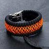 Handmade Paracord Rainbow Weave Survival Bracelet for Men Women Metal Buckle Outdoor Emergency Rope Wristband Couple Jewelry New