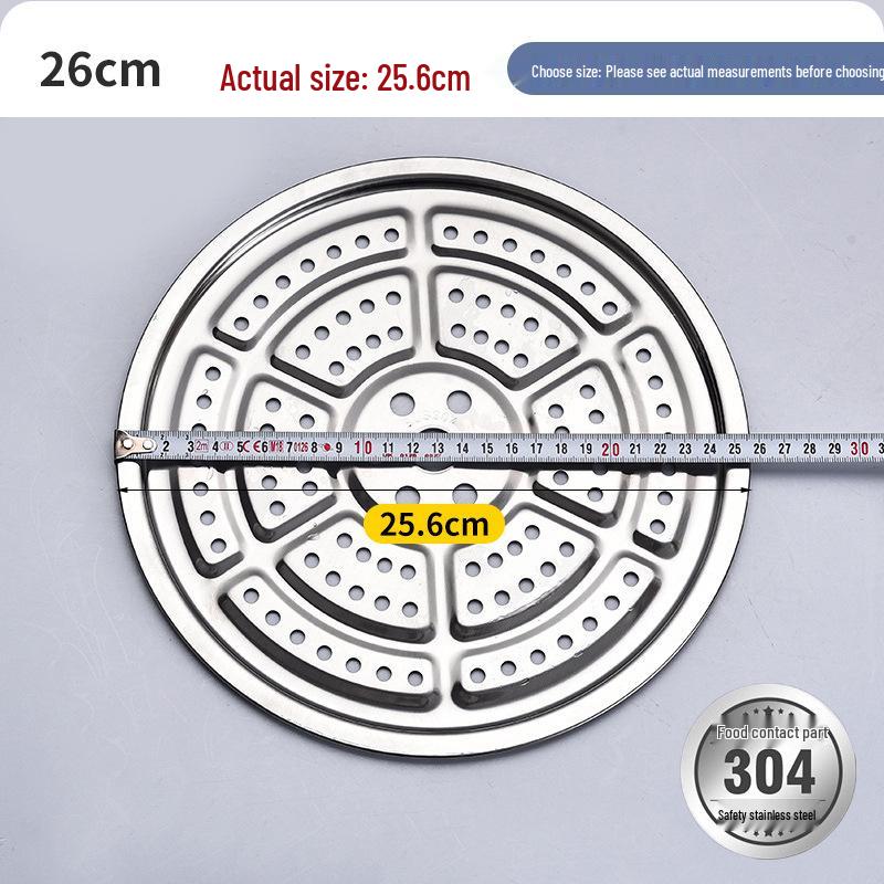304 Stainless Steel Steaming Plate for Baozi and Dumplings - Round Steamer Sheet for Home Water Bath Use