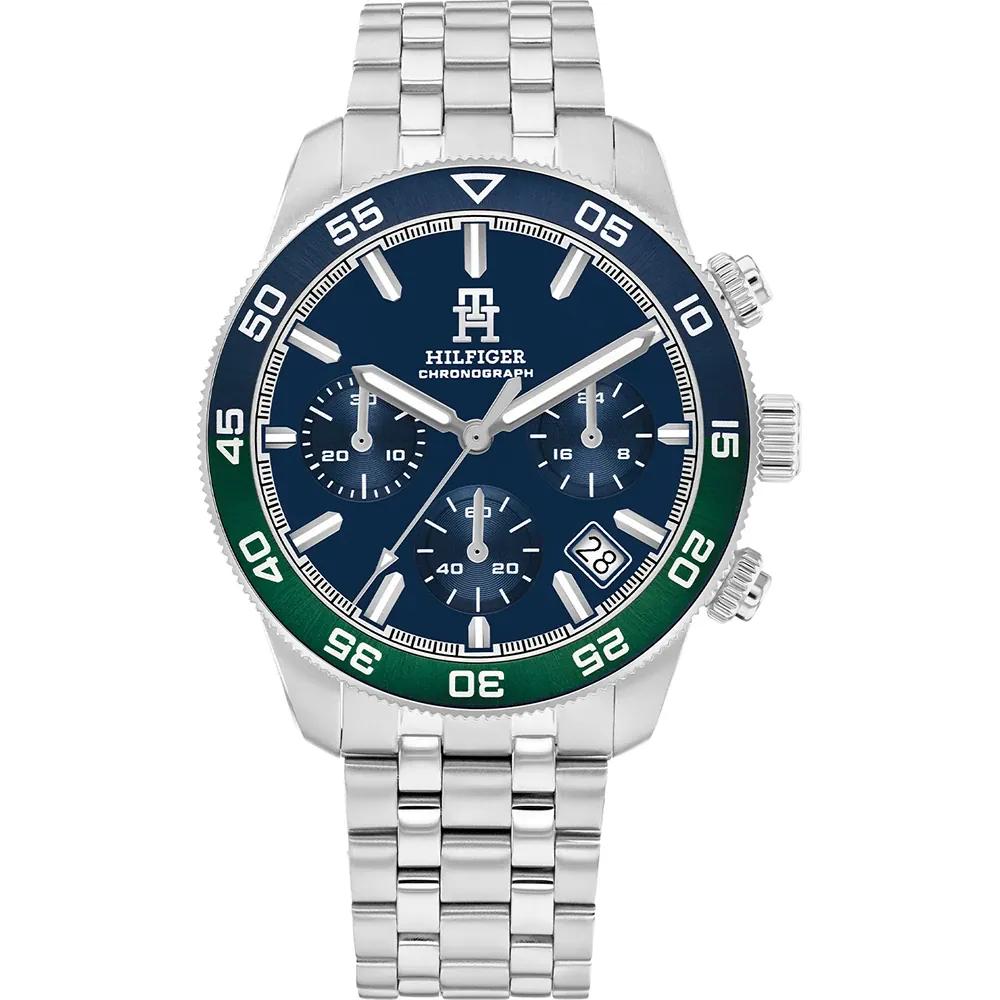 Tommy Hilfiger TH85 Dark Blue Stainless Steel Men s Quartz Chronograph Watch 1792185 темно-синий
