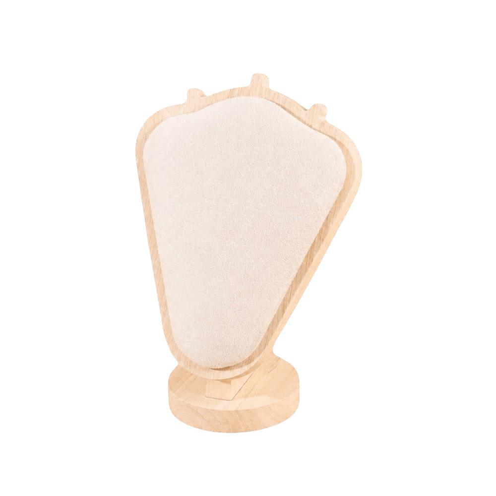 Wooden Jewelry Display Frame Velvet/PU Jewelry Organizer Necklace Holder Packaging Display