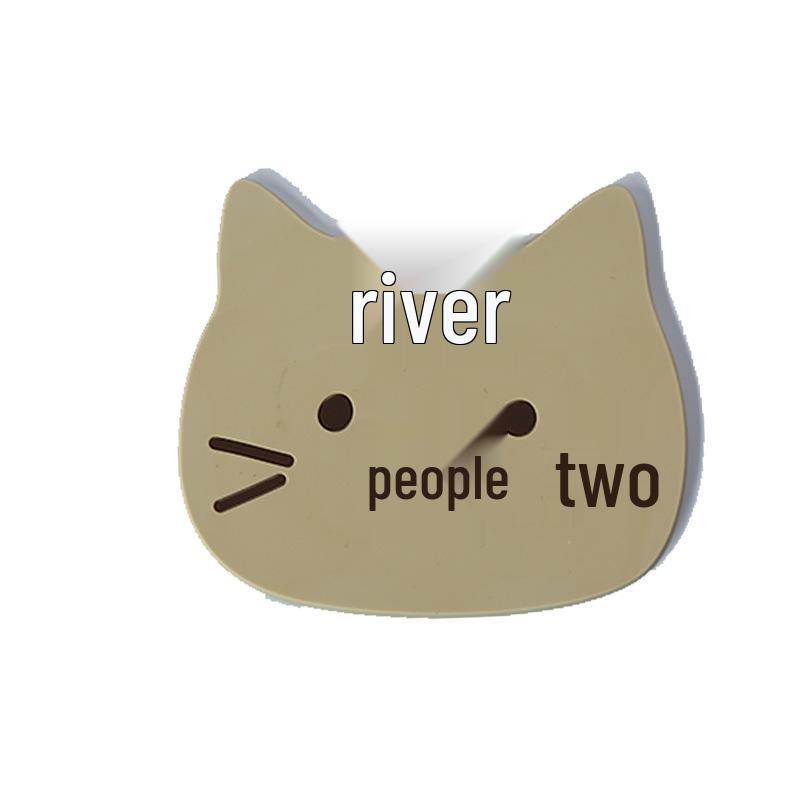 Cute Cat & Puppy Expression PVC Silicone Non-slip Heat Insulation Coaster Mat