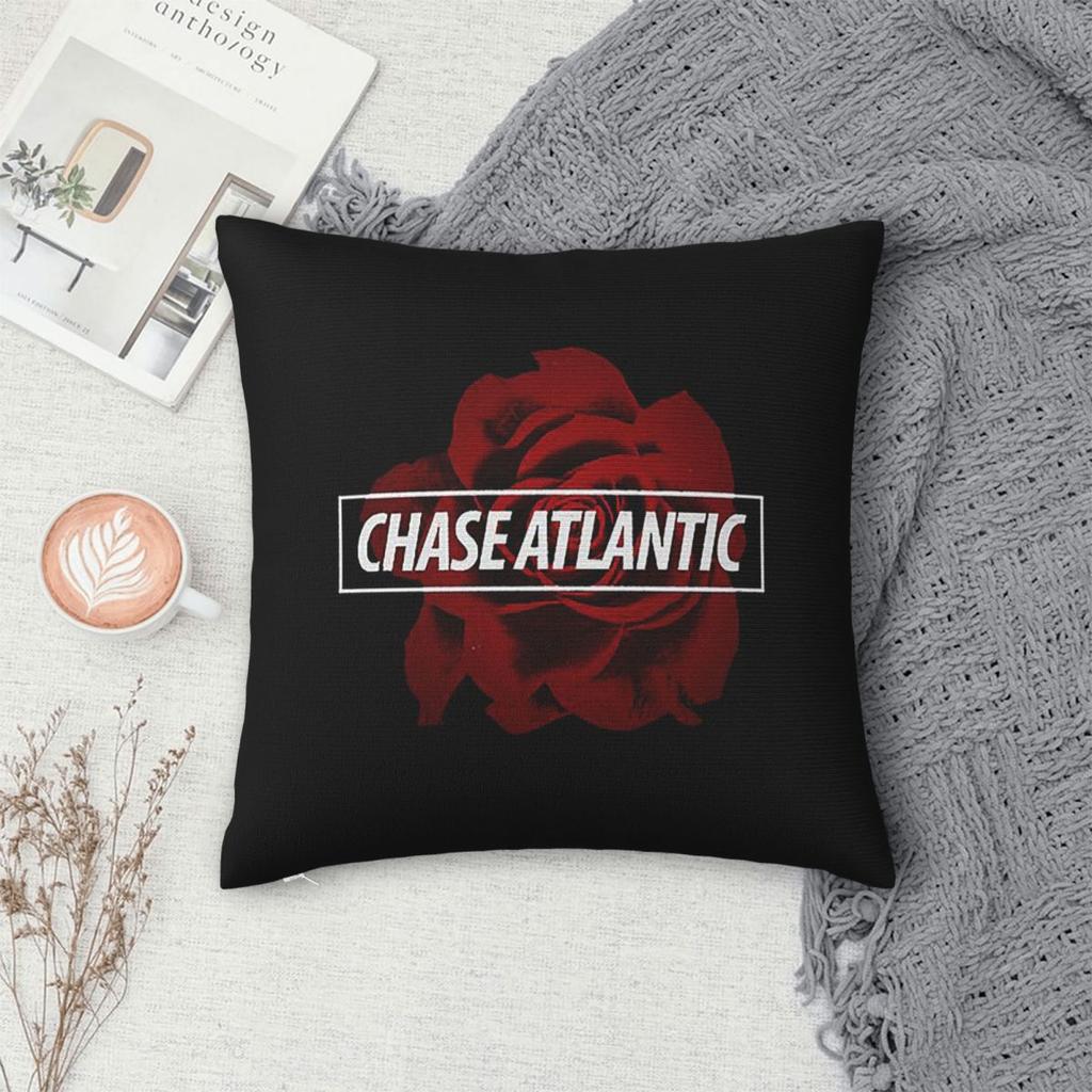 Chase Atlantic Rose Logo Square Pillowcase Pillow Cover Cushion Throw Pillow for Home Sofa Living Room