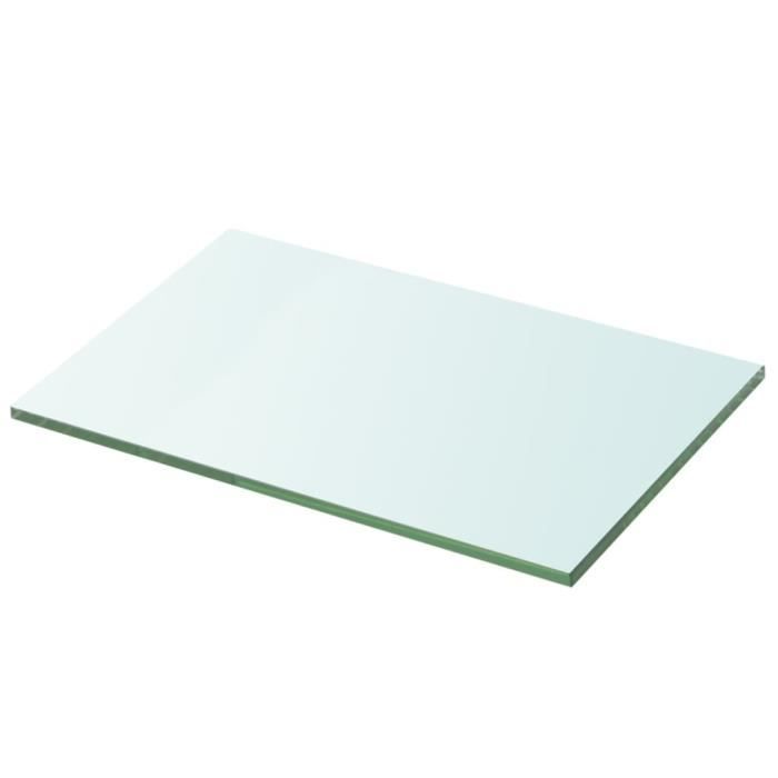VidaXL Panneaux d'étagère 2 pcs Verre Transparent 30 x 15 cm
