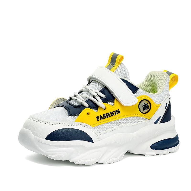 

Breathable rotating classmate sneakers boys mesh summer middle and older children button shoes new spring and autumn 2025 children 40 yards inner length 25.6cm