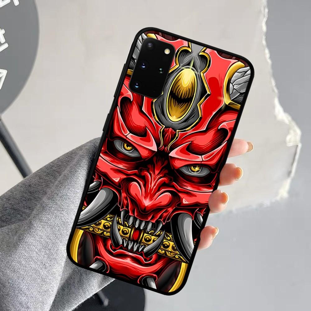 Samurai Oni Mask Phone Case For Samsung S 9 10 20 21 22 23 30 23 24 Plus Lite Ultra FE S10lite Fundas