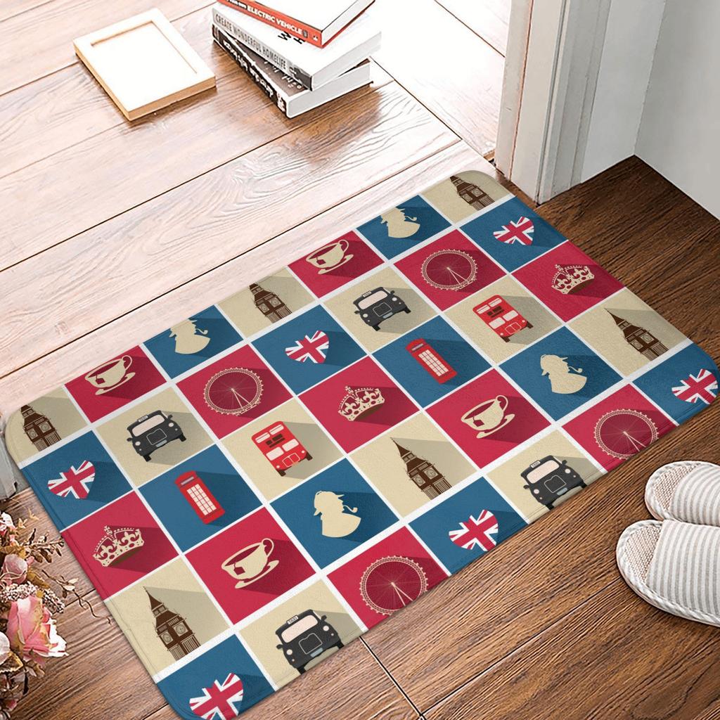 British Soldiers Front Door Floor Entrance Mats Indoor England London Kitchen Bathroom Doormat Garage Carpet Rug