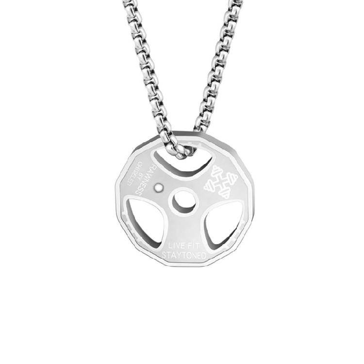 Фитнес Гантель Спортивная Штанга Ожерелье Мужской Тренд Подвеска Титановая Сталь Ювелирные Изделия