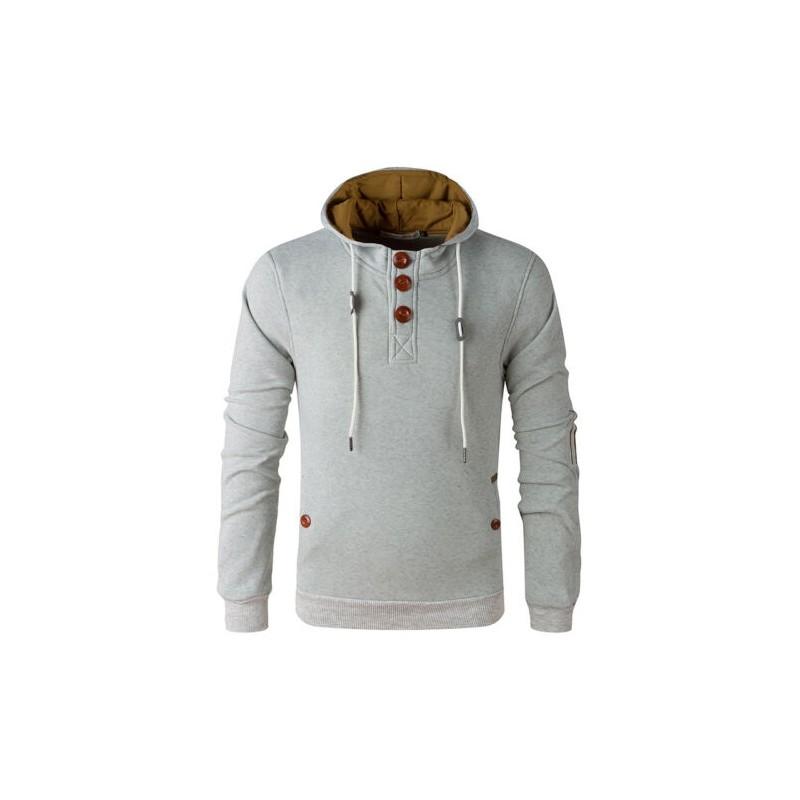 Men's Winter Cowl Neck Hooded Sweatshirt Coat Jacket For Ultimate Comfort And Style