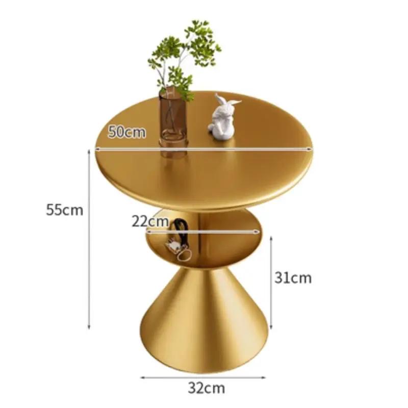 Modern minimalist rock slab small coffee table living room Nordic internet celebrity light luxury small apartment corner table
