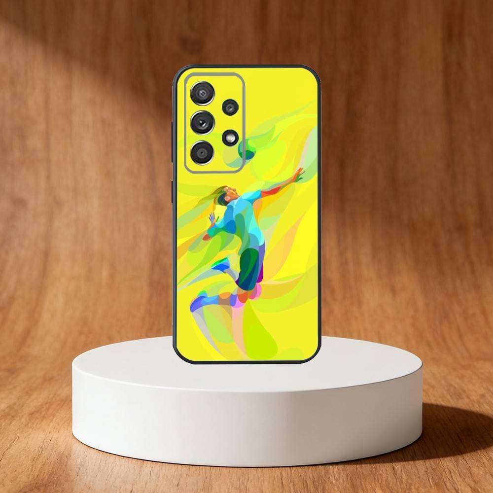 

V-Volleyball P-Painted Phone Case For Samsung S25,S24,S21,S22,S23,S30,Ultra,S20,Plus,Fe,Note,10,9,5G Black Cover Samsung S30Ultra5G