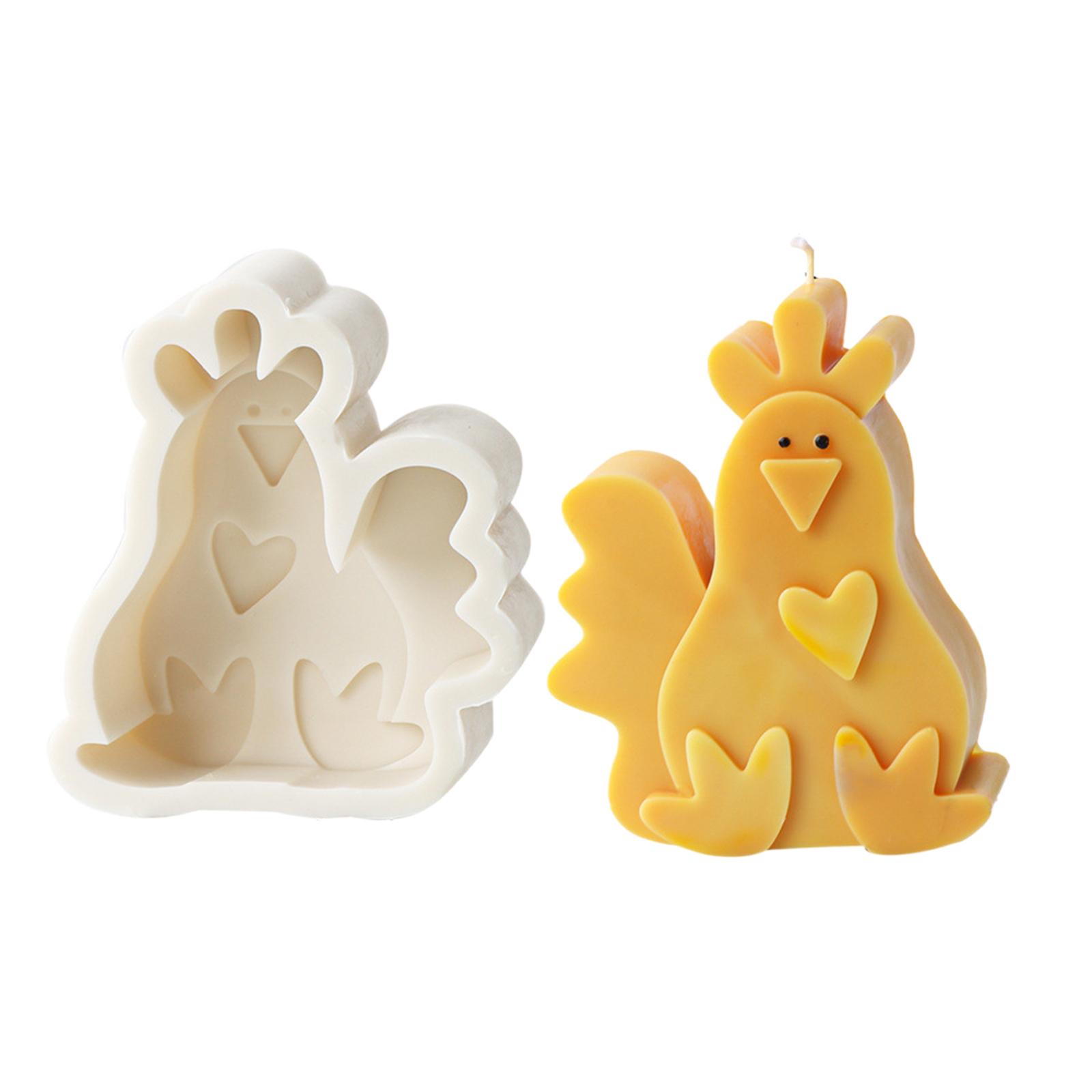 

Красивая глиняная силиконовая форма, формы для украшений, формы для статуй в форме мультяшных животных, силиконовая форма для свечей, идеально подходящая для рукоделия 2