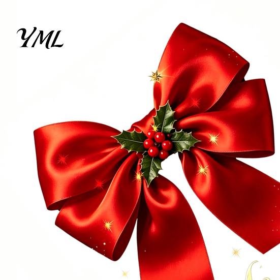 Red Bow Window Stickers Christmas Sticker, Static Cling, Waterproof Home Beautification Decals Removable PVC Decal for Holiday Glass Windows