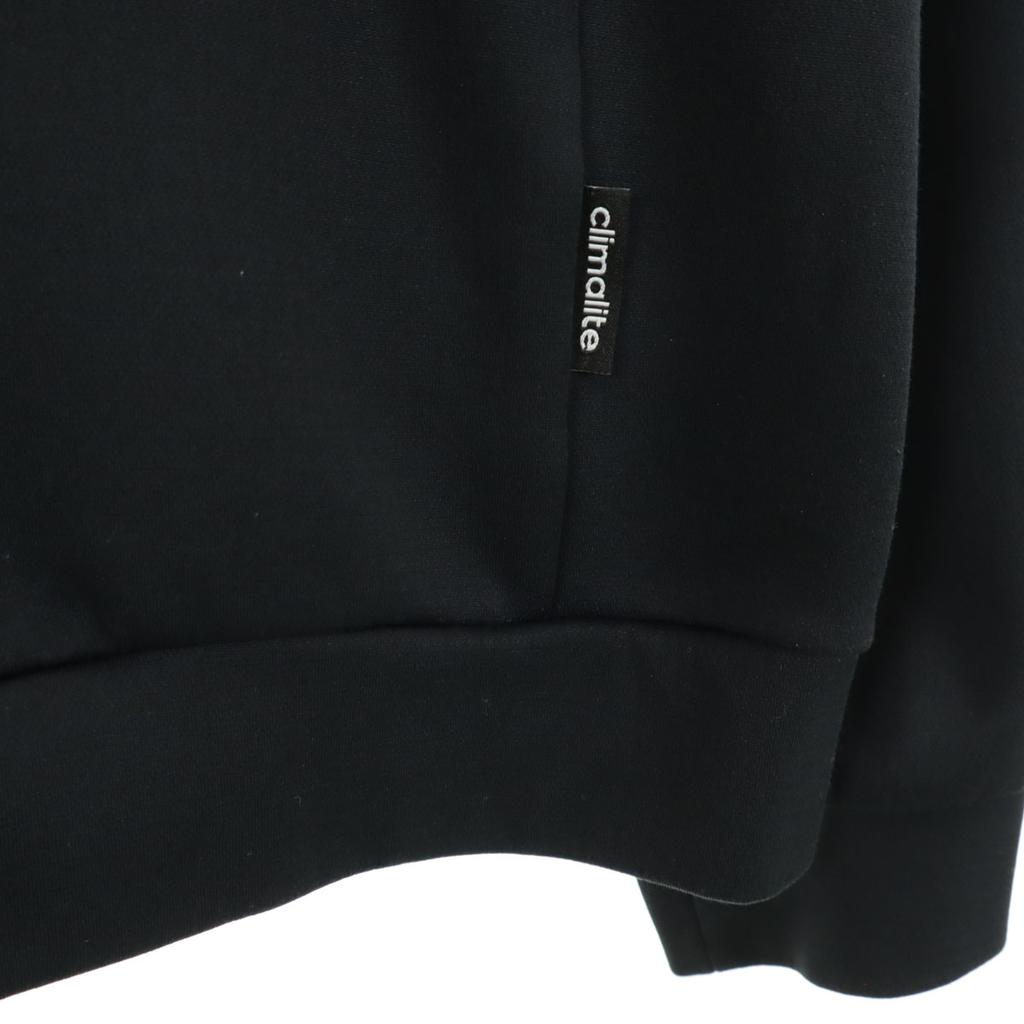 adidas Long sleeve Zip hoodie L black Jersey Men's Used