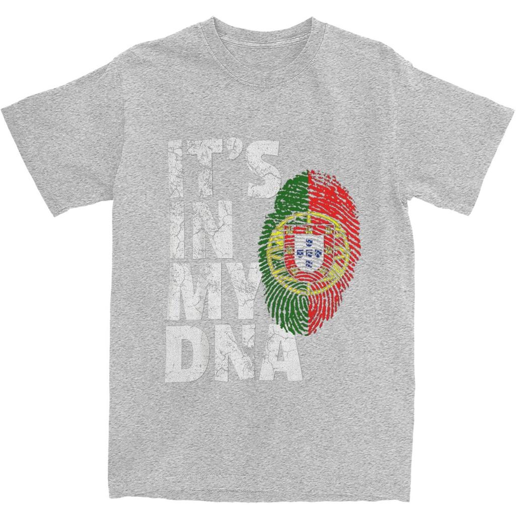 ES LIEGT IN MEINER DNA Portugiesische Portugal Flagge T-Shirt Sommer Lustige T-Shirts Baumwolle Harajuku T-Shirt Für Herren Kurzarm Kleidung