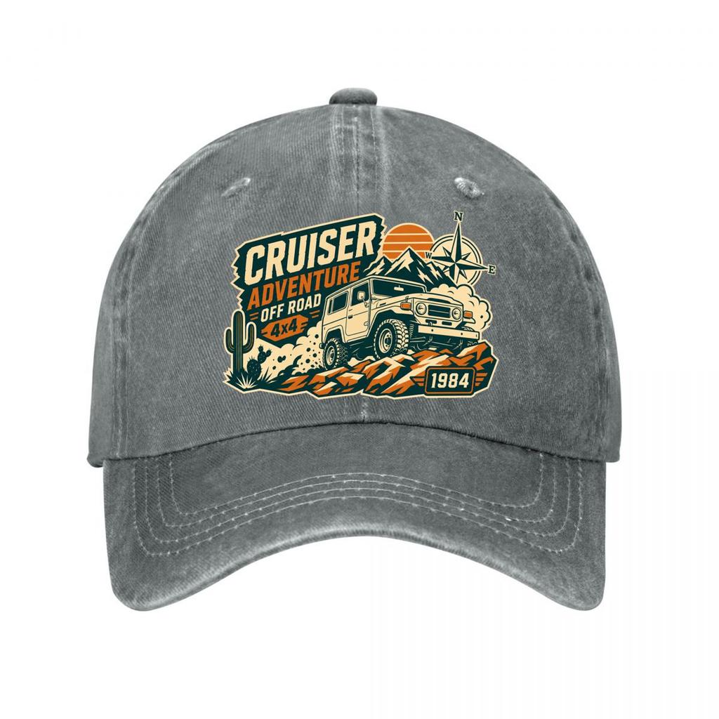 Retro Off Road Cruiser Adventure Bad New Vintage Washed Cotton Baseball Cap Sun Hats