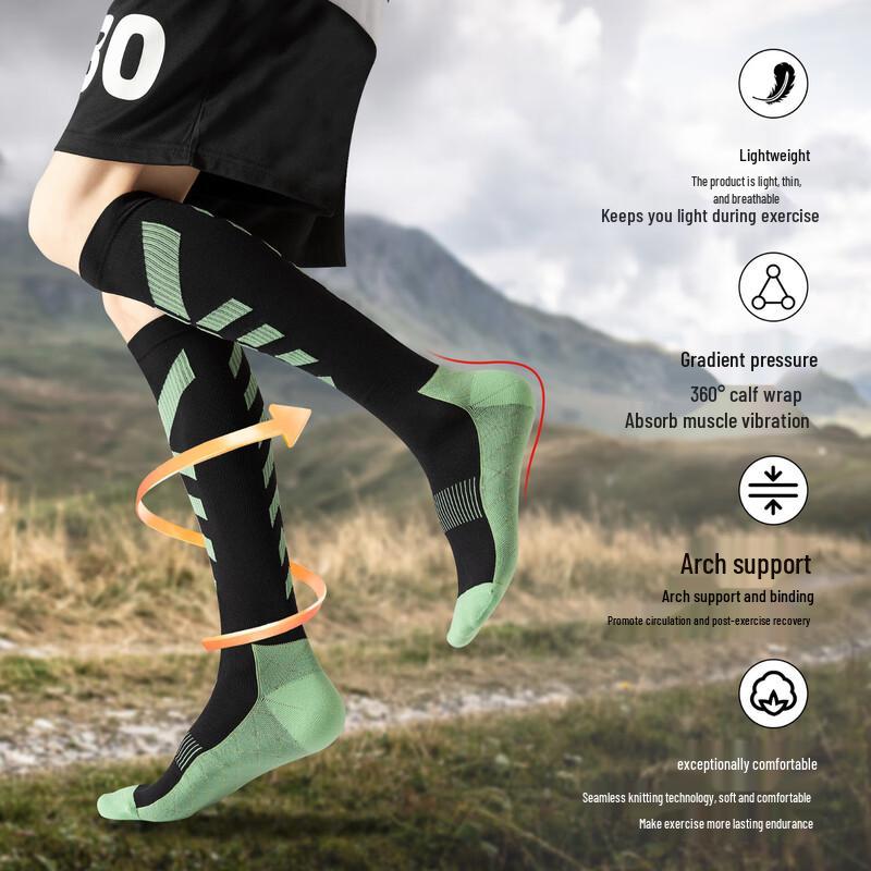 WEZHO Compression Running & Fitness Calf Socks