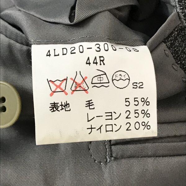 K of Krizia Men L-XL 44R Suit Set Gray Fully Lined Autumn Winter(USED)