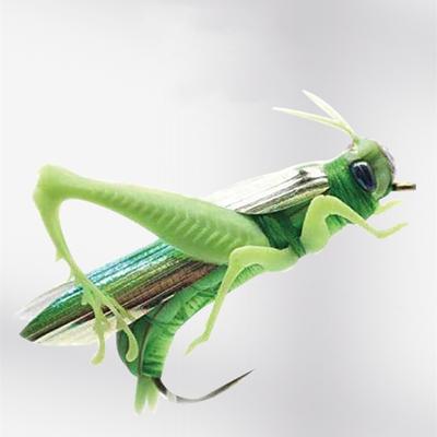 Insect Grasshopper Black Fish Horse Mouth Fake Bait Predator Fishing Wobbler Plastic Artificial Bait 3D Eye Luya Lure