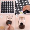 Savita 432 Pack Pre-Printed 1.4" Round Spice Jar Labels Seasoning Labels for Spice Rack (Black)