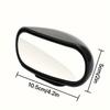 Wide Angle Adjustable Convex Blind Spot Mirrors Vehicle Side Rear View Auxiliary Mirrors for Parking Safety Assistance