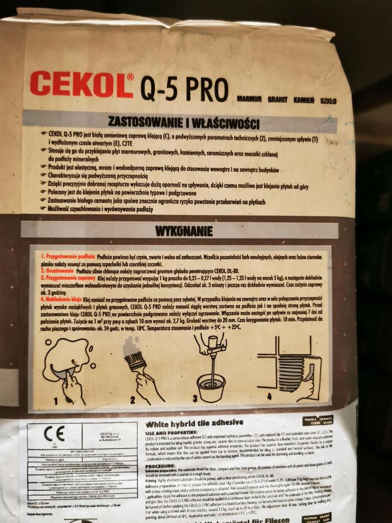 Q5 Pro Hybrid Tile Adhesive White 5kg