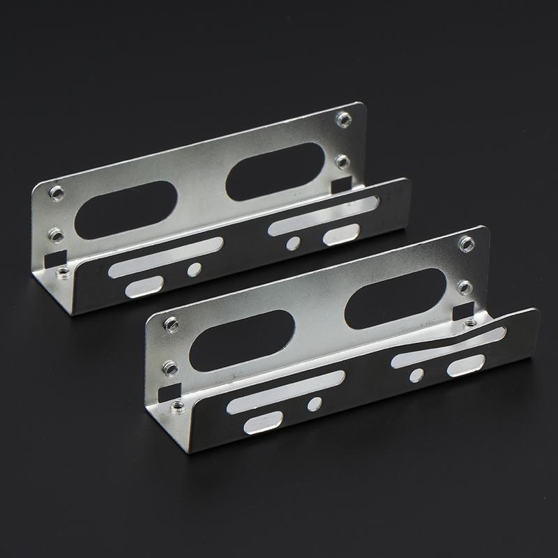 2Pcs 3.5 To 5.25 Optical Drive Expansion Holder Hard Drive Rack Bracket Caddy Bay For Ssd M.2 Hdd Desktop Hard Drive Bracket