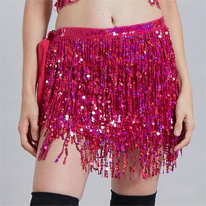 Sequin Tassel Belly Dance Hip Scarf