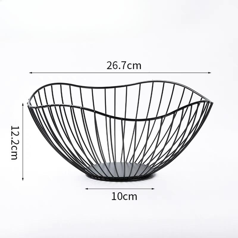 

Простая фруктовая корзина в скандинавском стиле, домашняя фруктовая тарелка, кованая фруктовая тарелка для гостиной, креативный фруктовый горшок, корзина для хранения
