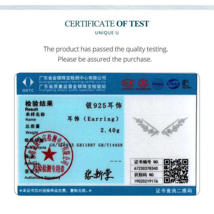 Bisaer Authentic 925 Sterling Silver Flower and Leaves Vine Stud Earrings for Women Original Design Trendy Fine Jewelry Gift