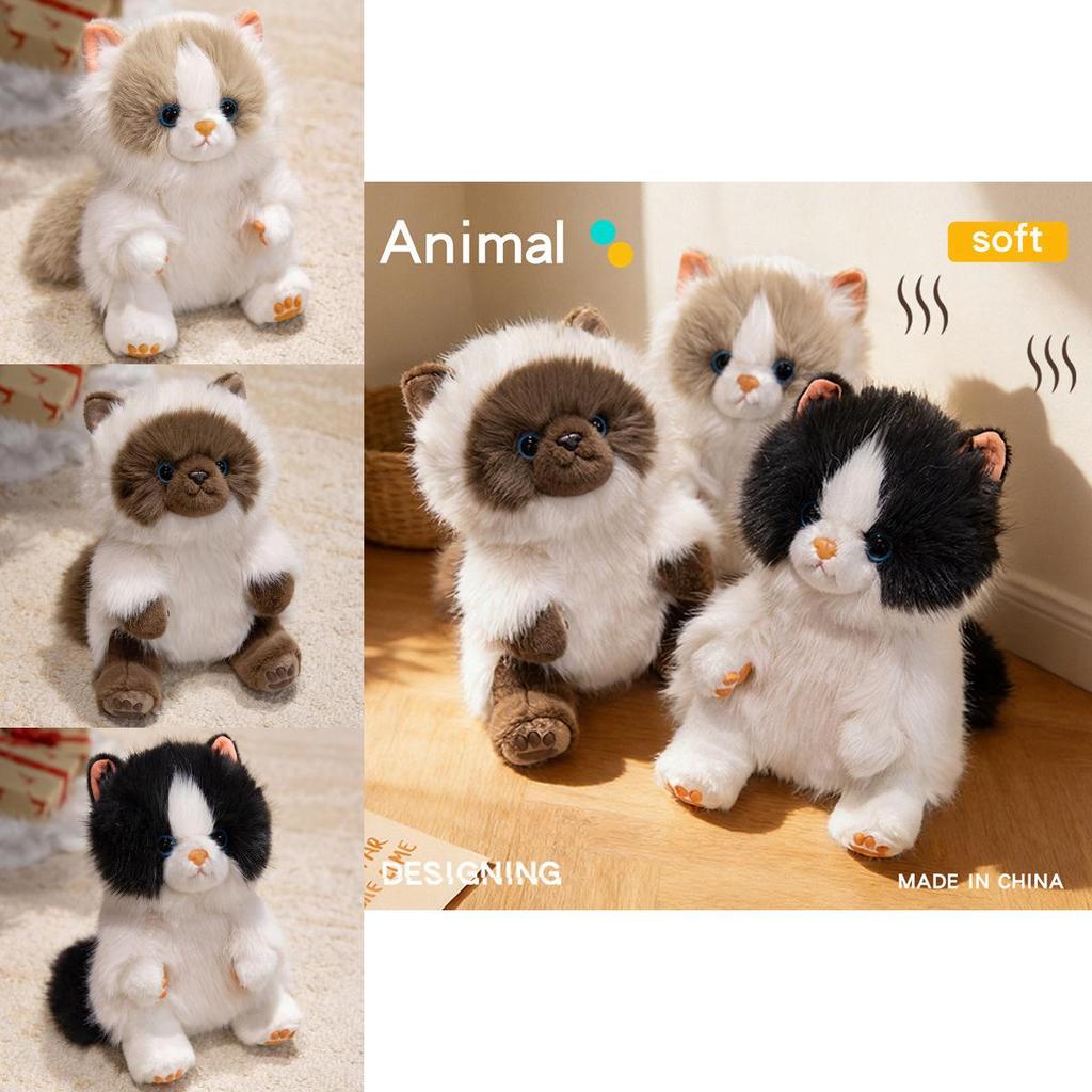 Plush Cat Keychain With Soft Pp Cotton Filling For Gifts And Decor