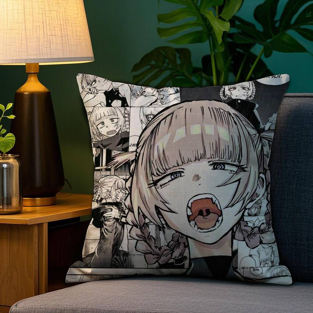 YYofukashi No UUta Kissenbezug Plüschstoff Weich Beidseitiger Druck Sofakissenbezug Dekokissenbezüge