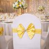 Soft Chair Sashes Band Wedding Chair Ribbon  For Wedding Party Hotel Banquet Event Decoration