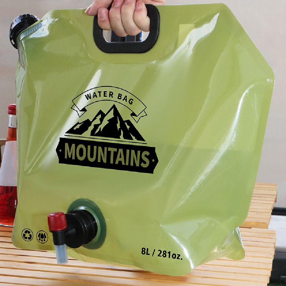 Portable Water Storage Bag Reusable Collapsible Water Container Car Mounted Water Tank Sports
