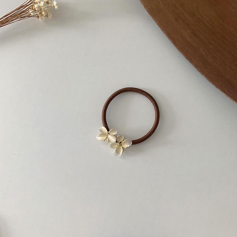 Little Cat's Eye Stone High-Elastic Hair Tie: Durable, Non-Pulling Summer Ponytail Band for Women