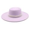 New Autumn and Winter Hepburn Style Dome Concave and Convex Top Big Brim Female British Men Woolen Felt Hat Cashmere Top Hat Hat