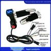 Blue Screen Electric Bicycle Throttle Grip with Rice Grain Switch & Three-Speed Voltage Display