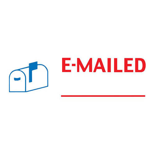 X-Stamper Zelfinktend Boodschapsstempel (Icoon E-mail/Datum)