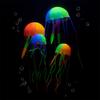 1Pc Diy Zubehör Glowing Silikon Gefälschte Quallen Künstliche Ornamente Für Aquarium Fisch Tanks Landschaftsbau Dekoration