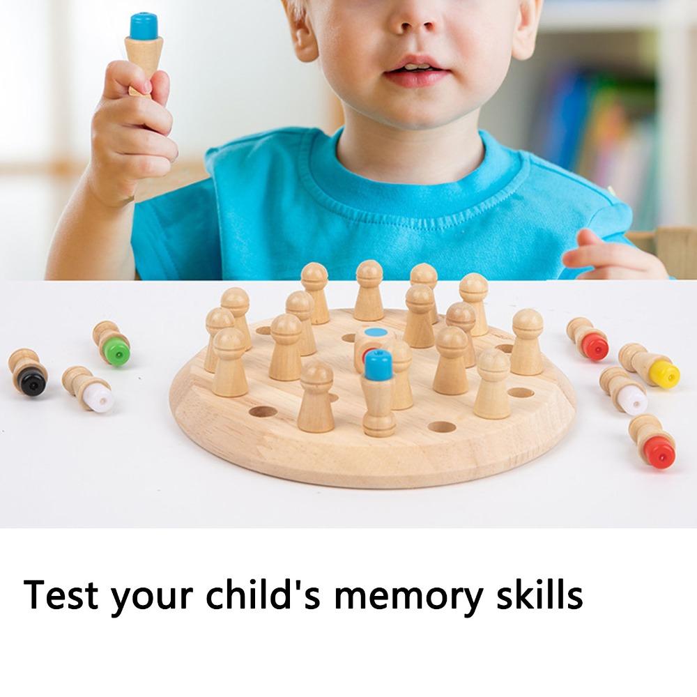 Memory Training Matchstick Chess Game Educational Blocks Block Board Game Early Learning