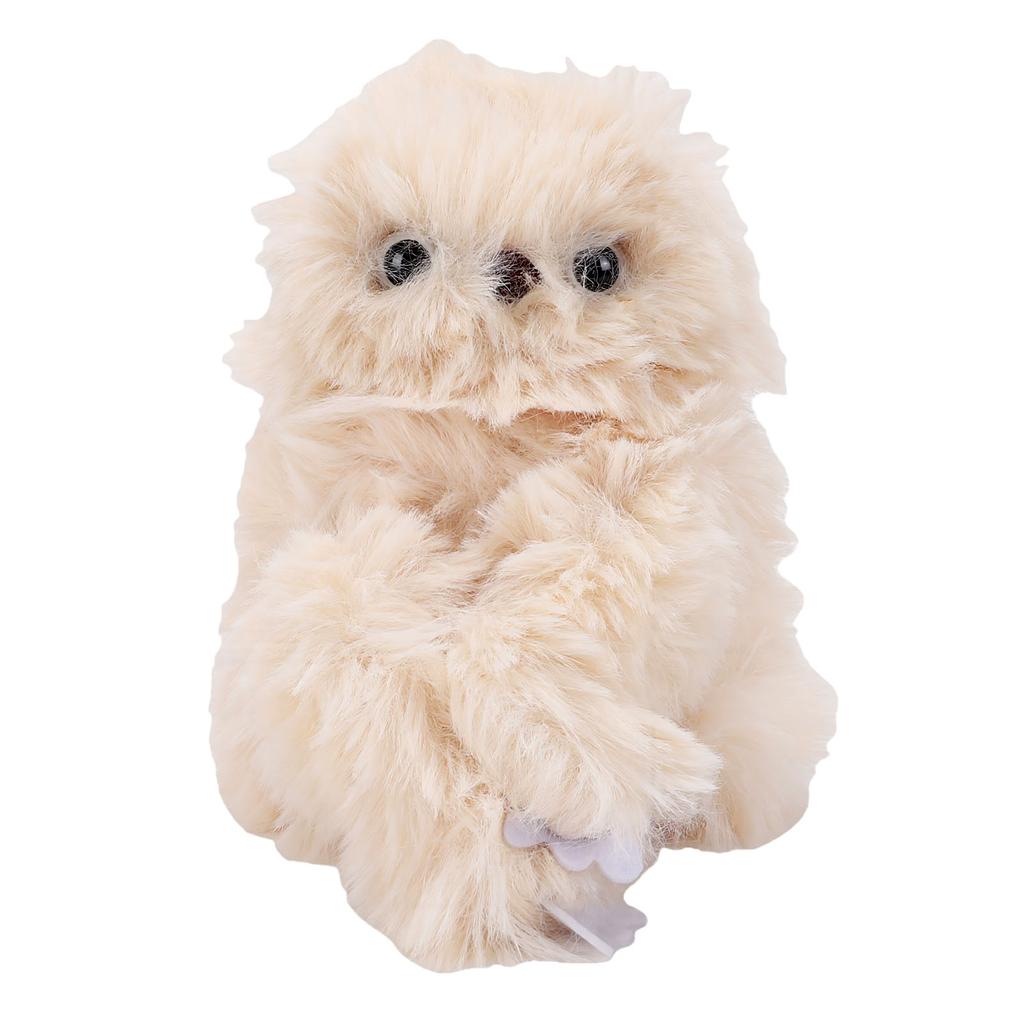 Turn Its Head Plush Shy Interactive Owl Sing Toy Adorable Fluffy Stuffed Animal Bag Pendant for Backpack Decoration
