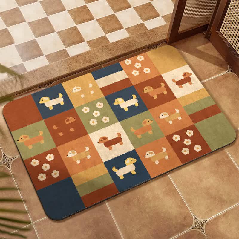 Yuzhan Cartoon Quick-Dry Bathroom Mat