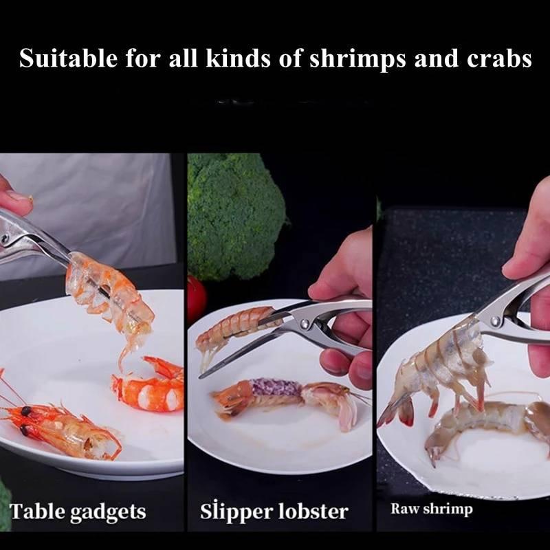 Seafood Kitchen Tool for Quick Shell Removal Stainless Steel Shrimp Peeler