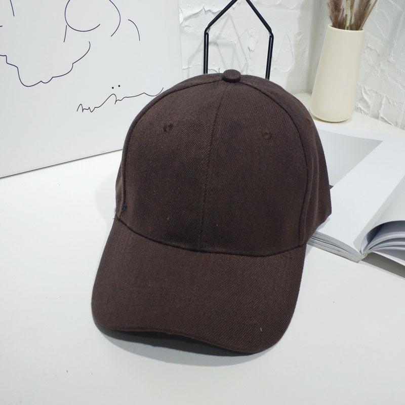Hipster men and women versatile solid color baseball hat summer street black pink student sunshade cap couple