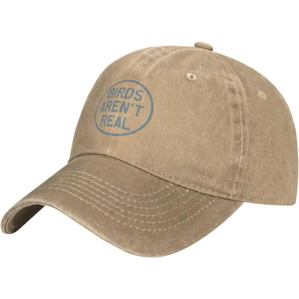 Birds Arent Real Hats Baseball Caps Washed Dad Trucker Denim Cowboy Hat